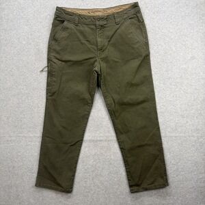 Legendary Outfitters Pants Mens 36x28* Green‎ Canvas Stretch Flex Utility Work